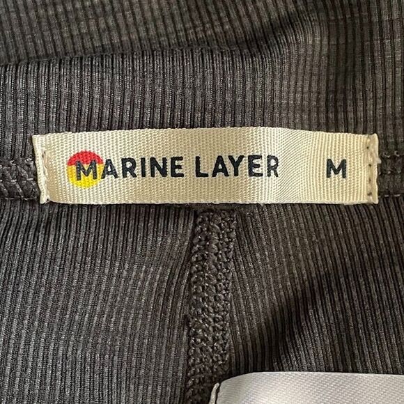 Marine Layer Studio Bike Short Womens Size M Gray High Rise Active Shorts NEW - Picture 8 of 12